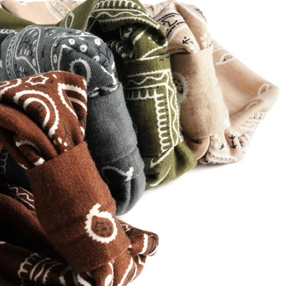1 Pc Paisley Print Hair Band - Picture 6 of 6
